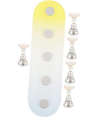 minkissy 5 Sets Nail Practice Holder Nail Display for Nail Painting Decorative Nail Racks Training Nail Display Beauty Nail Stands Nail Practice Stand Gold and Silver Plastic Storage Box - Buy Online on SooperMarket.com