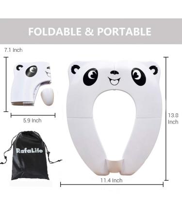 RafaLife Bath Toys - Upgrade Splash Guard Toilet Training Seat for Toddlers Boys & Girls - Portable Potty Seat with Carry Bag - Buy Online on SooperMarket.com