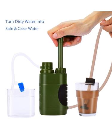 Lixada 5000L Camping Water Filter - Survival Water Filter Pump with Storage Bag for Emergency Drinking Water | Travel & Fishing Essentials - Buy Online on SooperMarket.com
