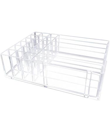 IMIKEYA Lipstick Stand 2 Pcs Makeup Storage Case Makeup Holder Display Makeup Case Storage Box Eyeshadow Palette Powder Transparentx2pcs 24.7X18.2X7CMx2pcs - Buy Online on SooperMarket.com