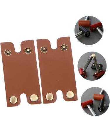 Plafope Leather Razor Storage Case - 2-Piece Protective Shell for Smooth Razor | Durable Brown 8.5x4.5cm - Buy Online on SooperMarket.com