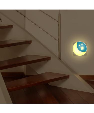 Annmore Night Light Socket for Children - Twilight Sensor Orientation Lights for Newborns | 2-Piece Baby Slumber & Breastfeeding Essentials in Moon Yellow - Buy Online on SooperMarket.com