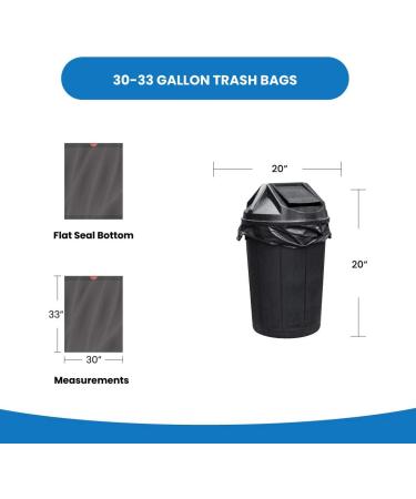 Reli 33 Gallon Trash Bags Drawstring - 150 Count, Black | Heavy Duty Garbage Bags - Large 33 Gal Capacity - Buy Online on SooperMarket.com