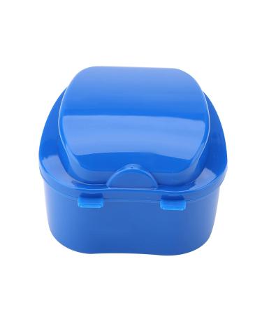 Denture Box for Artificial Teeth | Storage Box with Filter Sieve - Dark Blue | Ideal for Denture Care & Dental Devices - Buy Online on SooperMarket.com