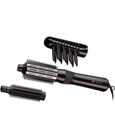 Brown Satin Hair Curl Brush & Power Perfection Hair Dryer Bundle - Professional Warm Air Styling Tools | AS 330 & HD180 - Buy Online on SooperMarket.com