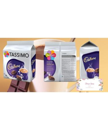 Temas Tassimo Hot Chocolate Pods Gift Set includes Tassimo Hot Chocolate pods x 8 Walkers Short Bread Biscuits Marshmallows Reusable Coffee Cup Sleeves Hot Chocolate Stirrers - Buy Online on SooperMarket.com