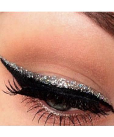 Glitter Eyeliner Shiny Metallic Liquid Eyeliner Starry Sequins Eye Cosmetic Grey 5ml - Buy Online on SooperMarket.com