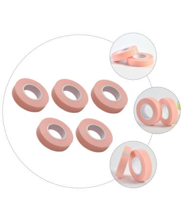 Beavorty Eyelash Tape - 5 Rolls Non-Woven Elastic Eye Patch for Lash Extensions & Hair Care | Pink Adhesive Fabric - Buy Online on SooperMarket.com