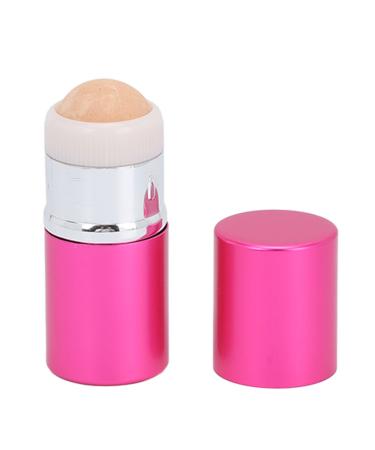 Oil Absorbing Volcanic Roller Portable Oil Control Stone Facial Tool for Oily Skin (Rose Red)
