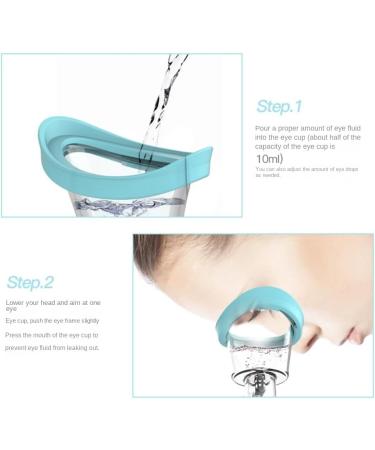 TsoLay 1 Piece Soft Silicone Eye Wash Cups Eyes Cleaner Flushing Rinse Cups Resuable Bath Eyewash Cups - Buy Online on SooperMarket.com