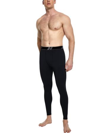 Buy Hoplynn Men's Compression Pants - Black Long Running Trousers for Jogging Training & Fitness | Breathable Cycling Leggings - Buy Online on SooperMarket.com