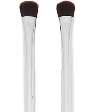 Makeup Brush Double Ended Eyeshadow Brush Soft Hair Silver Safe 2pcs for Travel for Women - Buy Online on SooperMarket.com