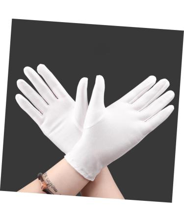 Healeved 6 Pairs Jewelry Etiquette Gloves Short Laboratory Gloves Protective Gloves Matted Photograph Gloves Dry Hands Moisturizing Gloves Soft Cotton Gloves Women's White Spring and Summer - Buy Online on SooperMarket.com