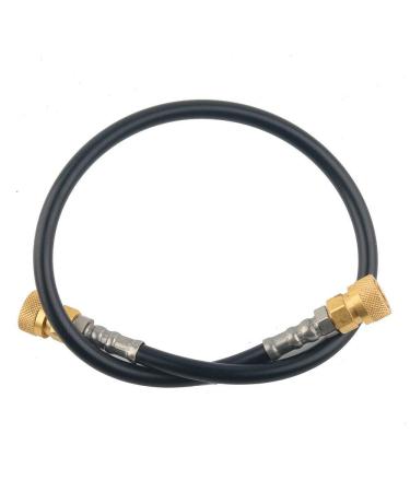 Gurlleu Universal DN2 Microbore Hose 4500 PSI PCP Paintball Fill Whip with Foster Quick-Detach Hose Assembly 24 inch Hose with Female to Female QD Disconnect