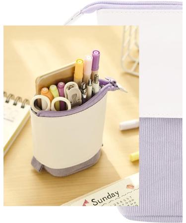Friinder Telescopic Pen Pencil Holder Stationery Case PU Corduroy Retractable Bag Green - Perfect Holiday Gift - Buy Online on SooperMarket.com
