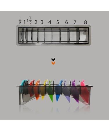 Rectangular Plastic Blade Organizer for 10 Blades Clipper Comb Holder Storage Case Rack 10 Grid Base for Hair Clipper Limit Comb Guide Comb - Buy Online on SooperMarket.com