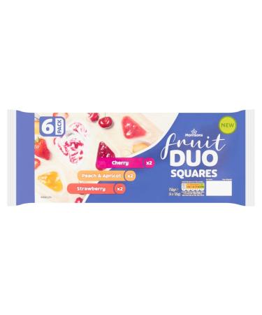 Morrisons Fruit Duo Squares 6 x 126g (756g)
