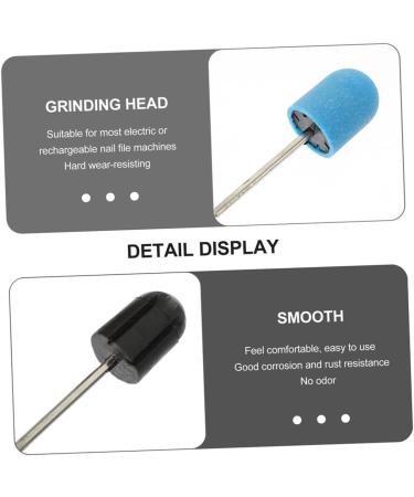 Healeved 1 Set Nail Color Sand Cap Nail Polishing Tool Replaceable Sanding Cap Nail Files Nail Tools Nail Art Accessories Nail Art Tool Nail Drill Bit Caps Nail Sanding Caps Exfoliating 2x1.5cm Blue 1 - Buy Online on SooperMarket.com