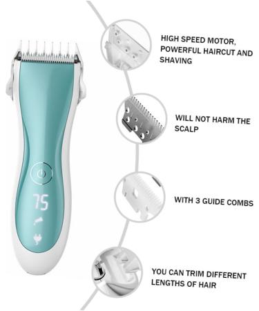 Buy Beavorty Newborn Hair Clipper Set - Silent Baby Hair Trimmer & Cutting Tool for Infants - Quiet & Easy Haircutting Solution - Buy Online on SooperMarket.com
