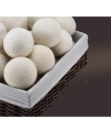 Buy 6-Pack Premium Wool Dryer Balls - Natural Fabric Softener Hypoallergenic & Baby Safe | Eco-Friendly Laundry Solution - Buy Online on SooperMarket.com