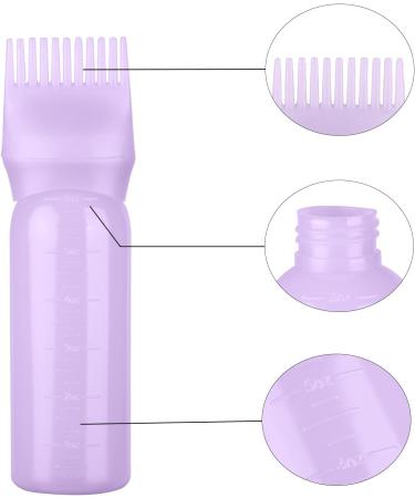 NAUZE 1 Pack Purple Hair Dye Brush Bottle Root Comb Applicator Bottle Hair Coloring Dye Applicator Scalp Treatment Bottle (Purple) - Buy Online on SooperMarket.com