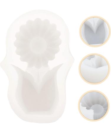 Candle Mold Soap Molds Beeswax for Candle Making Silicone Molds Scented Candles Resin Molds Candle Making Supplies Soap Dishes for Bar Soap Aromatherapy White Silica Gel Candle Wax White 11.3X7.5cm - Buy Online on SooperMarket.com