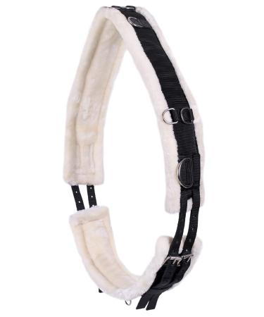 Countrypride HORSE LUNGING ROLLER LUNGING GIRTH FOR HORSE TRAINING SCHOOLING BLACK SIZE SHET-FULL Cob