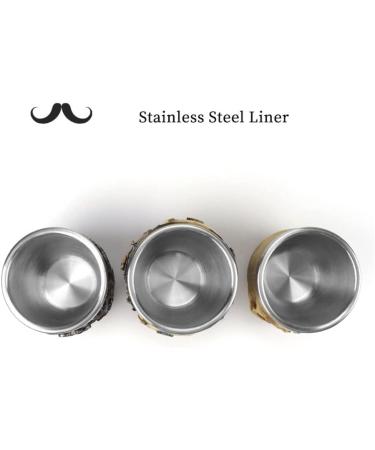 Skull Foam Bowl Stainless Steel Shaving Bowl Foaming Soap Bowl Men's Facial Cleansing Skull Beard Soap Foam Bowl Facial Hair Beard Brush Mug Skull - Buy Online on SooperMarket.com