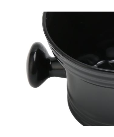 Buy Large Black Shaving Soap Bowl - Lightweight Plastic Shaving Mug for Men | International Shipping Available - Buy Online on SooperMarket.com