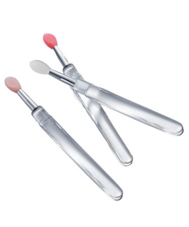 Manolyee Silicone Lip Brush Applicator Silicone Lip Brushes Tool Portable | Silicone Lip Brush Lip Gloss Balm Applicator Eyeshadow Lip Scrub Brush Applicator Lip Applicators