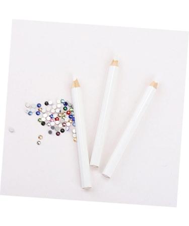 DOITOOL 120 Pcs Nail Point Drill Pencil Nail Art Tool Nail Dotting Pen Sticky Dotting Pen Rhinestone for Nails Rhinestone Picker Pen Rhinestone Picker Tool White Dot Wood Nail Pen - Buy Online on SooperMarket.com