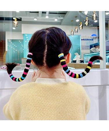 200 Pcs Colorful Tiny Elastic Hair Bands Rope for Baby Girls - No Crease Ponytail Holders - Buy Online on SooperMarket.com