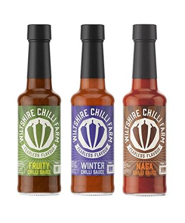 Wiltshire Chilli Farm Fruit Winter and Naga Hot Chilli Sauce Set (1 piece)
