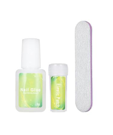 Ingrown Toenail Correction Kit Elastic Toe Nail Straightener Patch with Nail File Glue