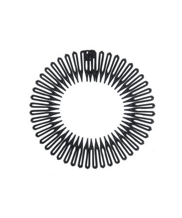 YALLNASL Girls Flexible Zig Zag Hair Bands - 6 Pack, 3 Colors - Spiral Headband for Women's Hair - No Slip Stretch Combs - Buy Online on SooperMarket.com