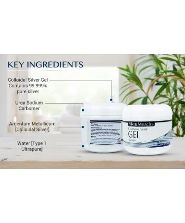 Silver Miracles Colloidal Silver Gel 4oz - Soothes Burns & Irritated Skin - Healing Aid - Protects & Moisturizes - Buy Online on SooperMarket.com