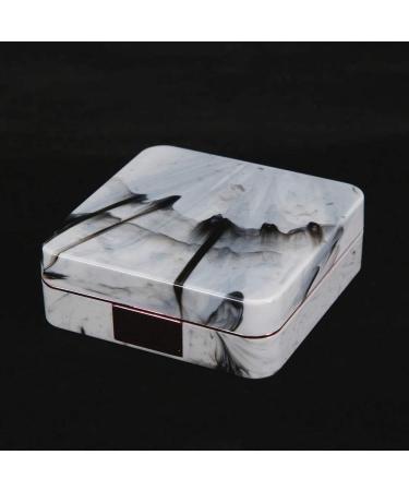 Acouto Square Contact Lens Case - Portable Marble Mirror Design for Nearsighted - Stylish Pink Color - Buy Online on SooperMarket.com