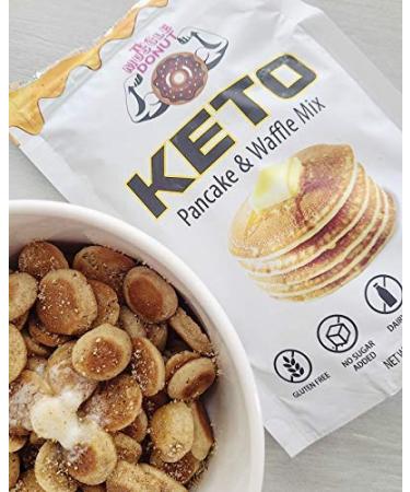 Keto Pancake & Waffle Mix | Fluffy, Gluten-Free, Grain-Free, Dairy-Free | Low Carb & Sugar-Free | Just Add Water | 3g Net Carbs | Baking Mix for Pancakes, Waffles, Cupcakes, Bread | English Muffins - Buy Online on SooperMarket.com