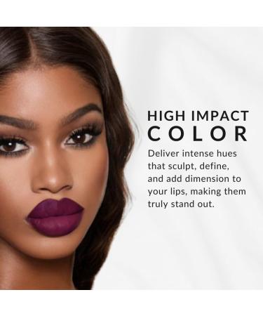 Flori Roberts Luxury Lip Pencil - Retractable Lip Liner for Women of Color | Vibrant Intense Berry Makeup - Buy Online on SooperMarket.com