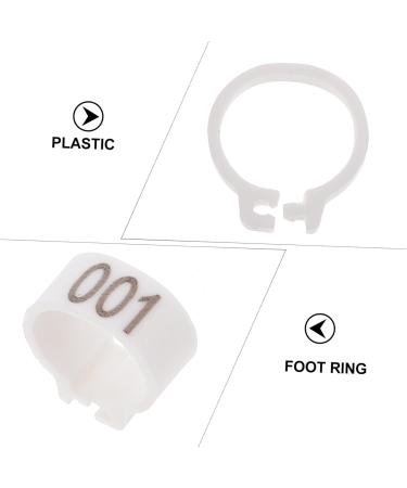Yardwe 300 Pcs Pigeon Anklet Chicken Drumsticks Tag Plastic Foot Ring for Pigeon Poultry Pen Parrot Baby 1.3X1.3CMx3pcs Whitex3pcs - Buy Online on SooperMarket.com