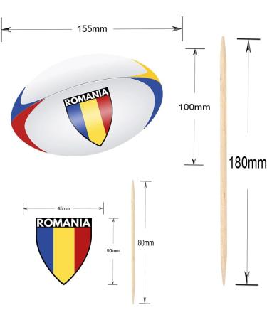 Romania Flag Rugby Ball Food & Cupcake Picks Toppers Party Decorations (14 Pack) - Buy Online on SooperMarket.com