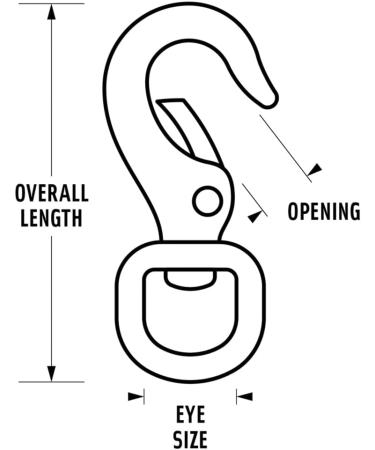 JCS No.0  2.25inch Small Non-Swivel Brass Gate Snap Clip - Buy Online on SooperMarket.com