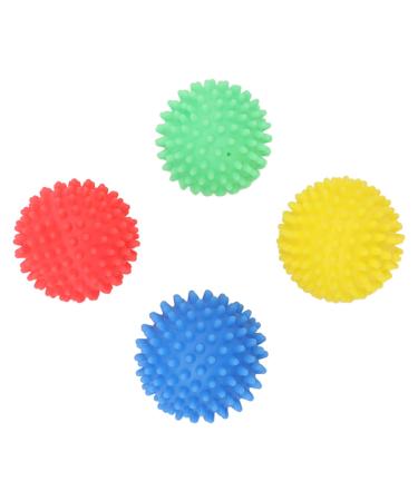 Silicone Clothes Dryer Balls EcoFriendly Reduce Drying Time Reusable Silicone Dryer Balls for Apartment (Red Yellow Blue Green 4 PCS)