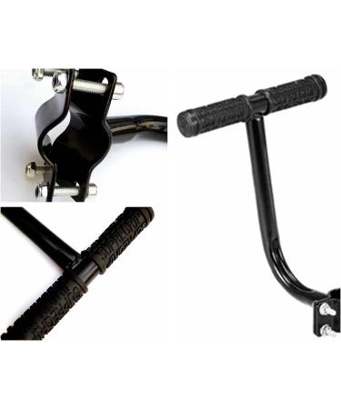 Universal Bicycle Rear Child Safety Seat Set with Armrests, Footrests, Cushion, Backrest, Handrail, Bell - Black - Buy Online on SooperMarket.com