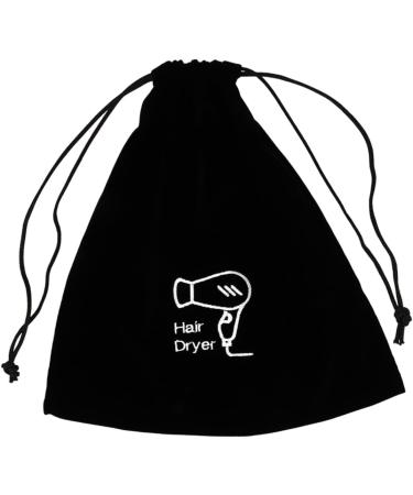 Baluue 5pcs Flannel Hair Dryer Bag Travel Drawstring Bag Hair Tools Travel Bag Hair Dryer Bag for Travel Bag for Hair Dryer Hair Dryer Organizer Flat Ironing Travel Bag Travel Makeup Bag 26.00X23.00X0.50CMx5pcs Blackx5pcs - Buy Online on SooperMarket.com