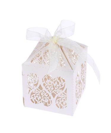 HOMSFOU 50pcs Boxes Birthday Candy Basket Gift Boxs Wedding Bonbonniere Present Boxes for Gifts Coat Boxes for Gifts Candys Gift Bixes Gift Boxes Favor Boxes Baby Shower Box Fold