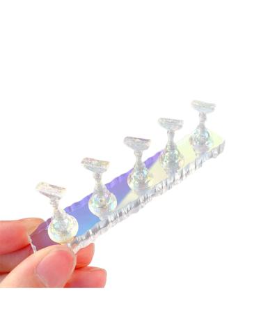 Asukohu Nail Holder Practice Nail Art Nail Holder For Acrylic Nails Painting Nails Practice Display Stand Acrylic Nail Nail Art Display Stand Clear Fantastic ice
