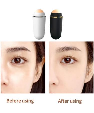 Volcanic Face Roller Oil Control On The Go Oil-Absorbing Blotting Tool Natural Volcanic Roller Stone Ball Black - Buy Online on SooperMarket.com