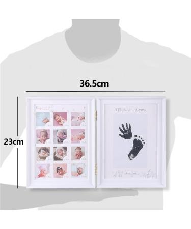 Mikytoper Baby Hand and Footprint Kit - Anniversary Growth Record Baby Gift with Reusable Ink Cartridge Photo Frame - Buy Online on SooperMarket.com