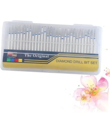 FRCOLOR 30pcs Nail Drill Tips Nail Art Tool Kit Manicure Drill Bits Diamond Drill Bits Manicure Tools and Equipment Nail Drill Bits Nail Grinding Head Sanding Removal Tool Clean - Buy Online on SooperMarket.com